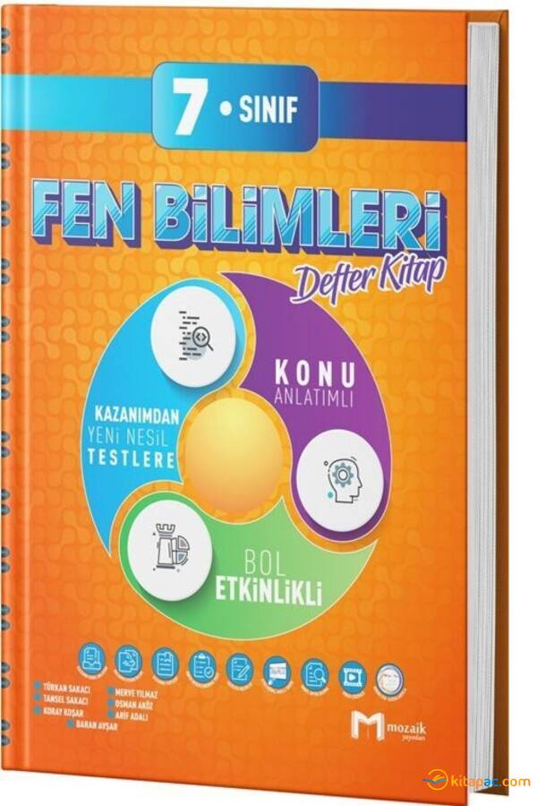 MOZAİK 7.Sınıf FEN BİLİMLERİ DEFTER KİTAP - 1