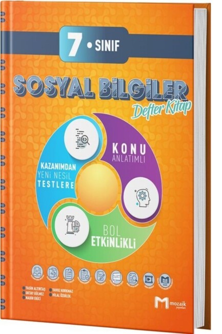 MOZAİK 7.Sınıf SOSYAL BİLGİLER DEFTER KİTAP - MOZAİK YAYINLARI