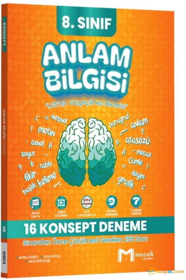 MOZAİK 8.SINIF ANLAM BİLGİSİ 16 LI KONSEPT DENEME - 1