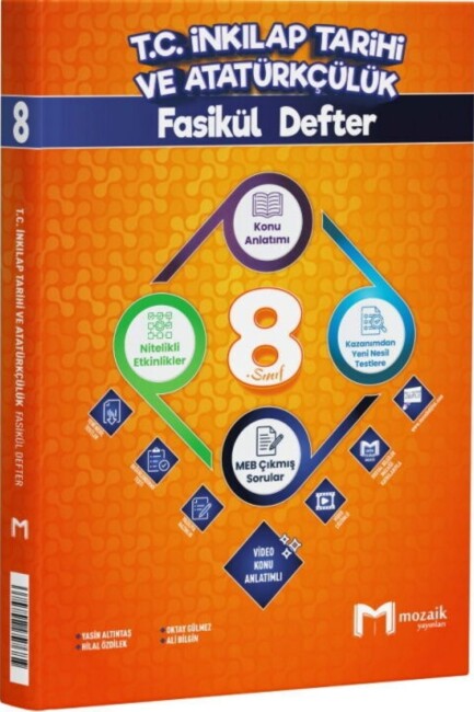MOZAİK 8.SINIF İNKİLAP TARİHİ FASİKÜL DEFTER - MOZAİK YAYINLARI