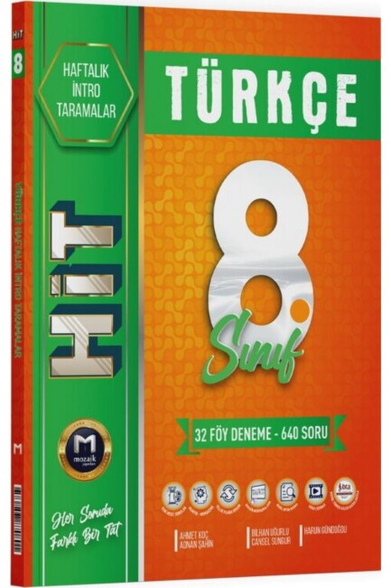 MOZAİK 8.SINIF TÜRKÇE HİT 32 DENEME - MOZAİK YAYINLARI