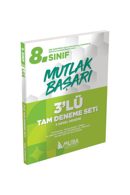 MUBA LGS 8.Sınıf 3 lü DENEME SETİ - MUBA YAYINLARI