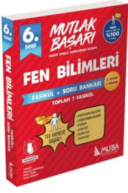 MUBA 6.Sınıf MUTLAK BAŞARI FEN BİLİMLERİ Fasikül + Soru Bankası - MUBA YAYINLARI