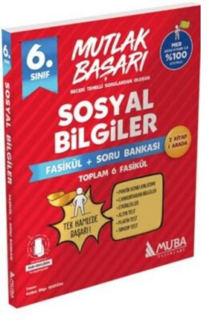 MUBA 6.Sınıf MUTLAK BAŞARI SOSYAL BİLGİLER Fasikül + Soru Bankası - MUBA YAYINLARI