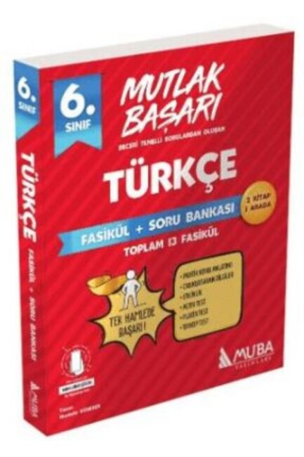 MUBA 6.Sınıf MUTLAK BAŞARI TÜRKÇE Fasiküller + Soru Bankası - MUBA YAYINLARI
