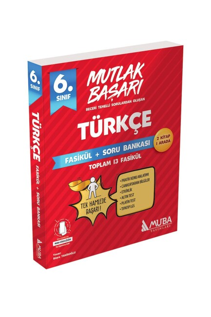MUBA 6.Sınıf MUTLAK BAŞARI TÜRKÇE Fasiküller + Soru Bankası - MUBA YAYINLARI