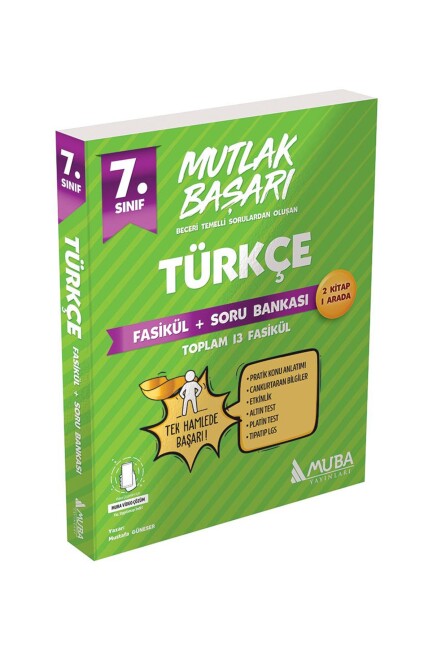 MUBA 7.Sınıf MUTLAK BAŞARI TÜRKÇE Fasiküller + Soru Bankası - MUBA YAYINLARI