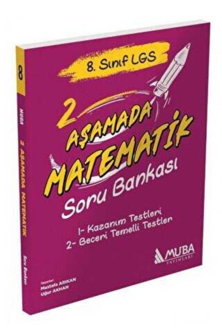 MUBA 8.Sınıf 2 AŞAMADA MATEMATİK Soru Bankası - MUBA YAYINLARI