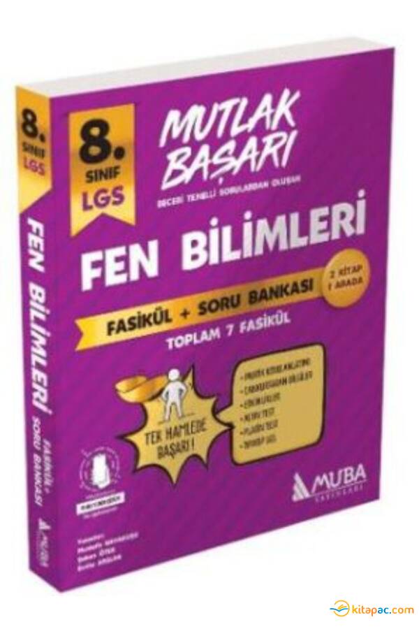 MUBA 8.Sınıf MUTLAK BAŞARI FEN BİLİMLERİ Fasikül + Soru Bankası - 1