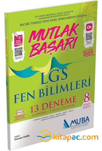 MUBA 8.Sınıf LGS MUTLAK BAŞARI FEN BİLİMLERİ 13 DENEME SINAVI - 1