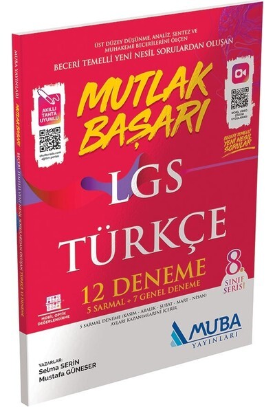 MUBA 8.Sınıf LGS MUTLAK BAŞARI TÜRKÇE 12 DENEME - MUBA YAYINLARI