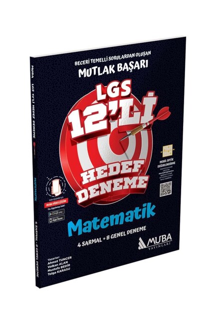 MUBA 8.Sınıf MATEMATİK HEDEF DENEME 12 li - MUBA YAYINLARI