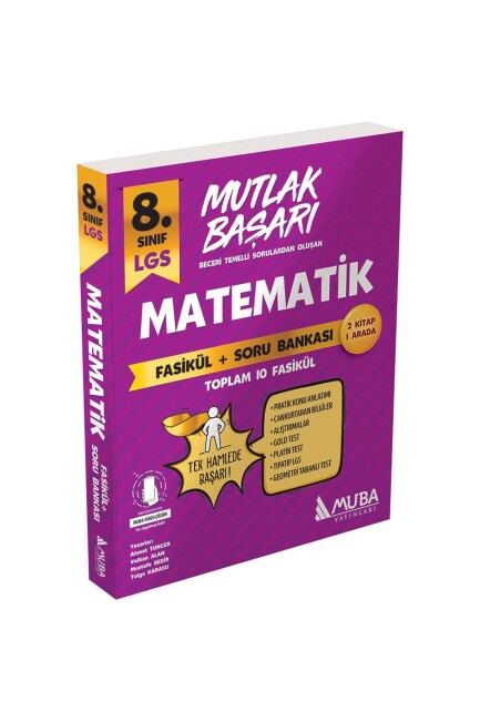 MUBA 8.Sınıf MUTLAK BAŞARI MATEMATİK Fasikül + Soru Bankası - MUBA YAYINLARI