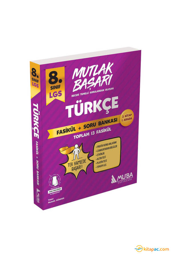 MUBA 8.Sınıf MUTLAK BAŞARI TÜRKÇE Fasikül + Soru Bankası - 1