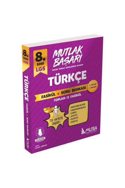 MUBA 8.Sınıf MUTLAK BAŞARI TÜRKÇE Fasikül + Soru Bankası - MUBA YAYINLARI