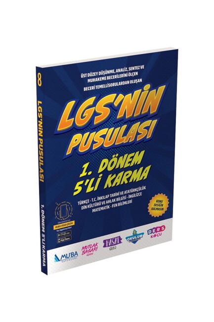 MUBA 8.Sınıf PUSULASI 5 li KARMA DENEME - MUBA YAYINLARI