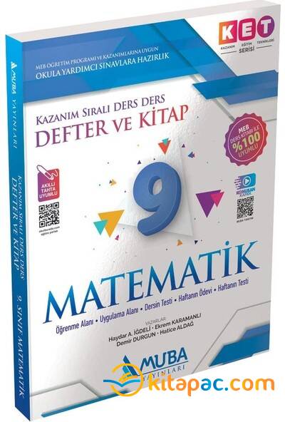 MUBA 9.Sınıf KET Serisi MATEMATİK Defter Ve Kitap - 1