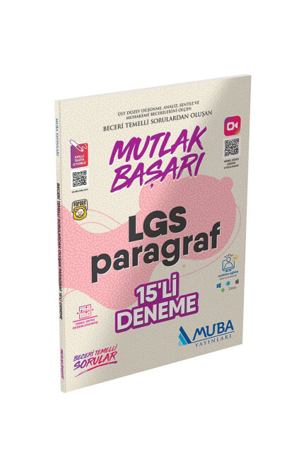 MUBA LGS Paragraf 15 li DENEME - MUBA YAYINLARI
