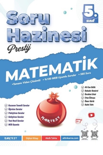 NARTEST 5.Sınıf PRESTİJ MATEMATİK SORU HAZİNESİ - NARTEST YAYINLARI