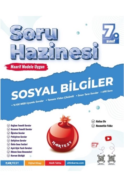 NARTEST 7.SINIF SOSYAL BİLGİLER SORU HAZİNESİ - NARTEST YAYINLARI