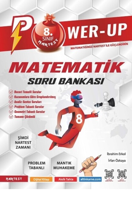 NARTEST 8.Sınıf POWER-UP MATEMATİK Soru Bankası - NARTEST YAYINLARI