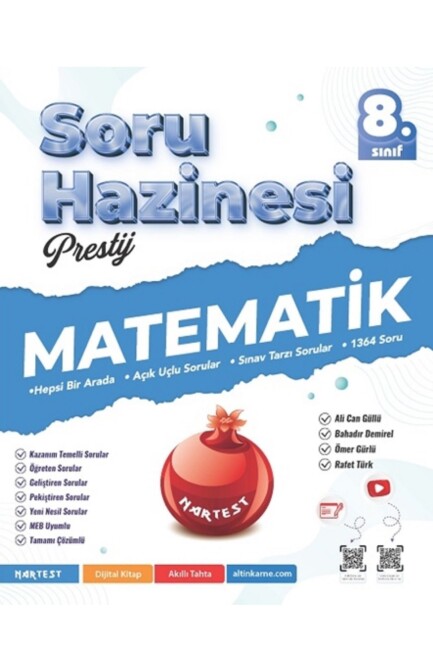 NARTEST 8.SINIF PRESTİJ MATEMATİK SORU BANKASI - NARTEST YAYINLARI