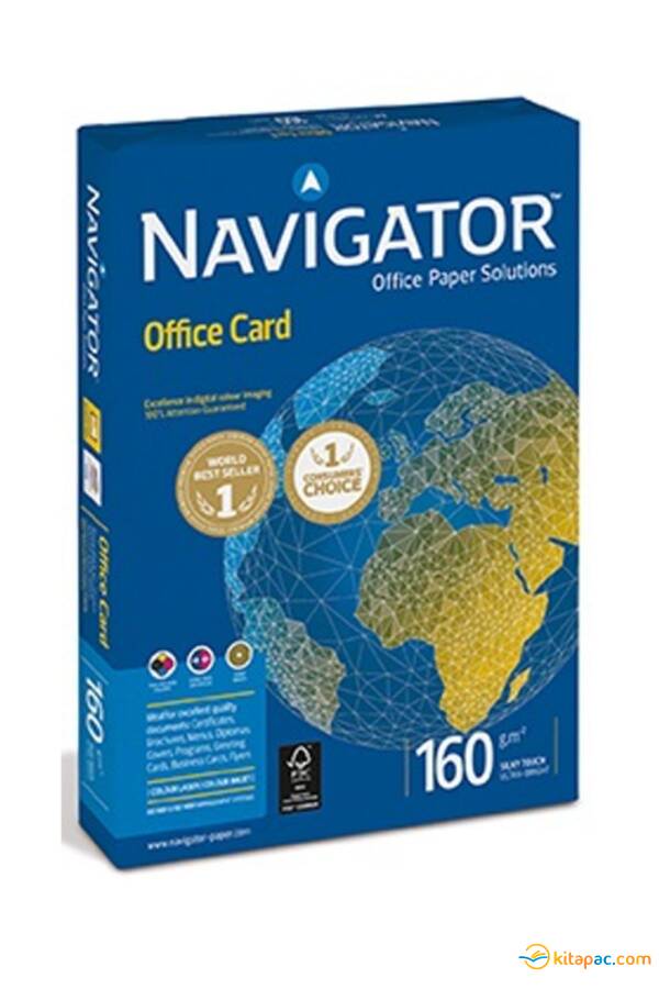 NAVİGATOR A3 160 GR FOTOKOPİ GRAMAJLI KAĞIT 250 Lİ OFFİCE CARD - 1