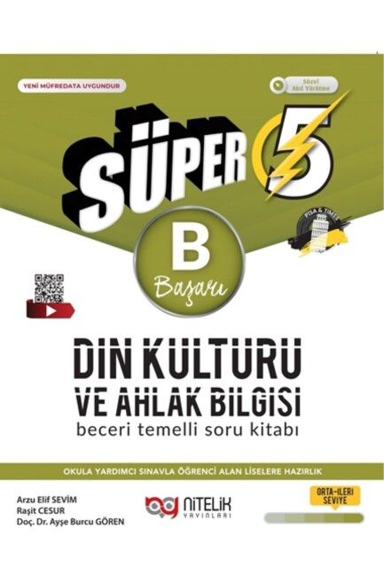 NİTELİK 5.Sınıf SÜPER DİN KÜLTÜRÜ Soru Bankası - B - NİTELİK YAYINLARI