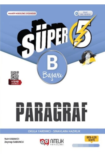 NİTELİK 5.Sınıf SÜPER PARAGRAF SORU BANKASI - B - NİTELİK YAYINLARI
