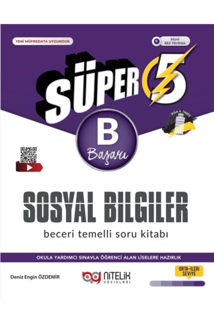 NİTELİK 5.Sınıf SÜPER SOSYAL BİLGİLER Soru Bankası - B - NİTELİK YAYINLARI