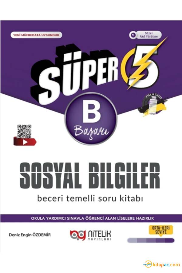 NİTELİK 5.Sınıf SÜPER SOSYAL BİLGİLER Soru Bankası - B - 1