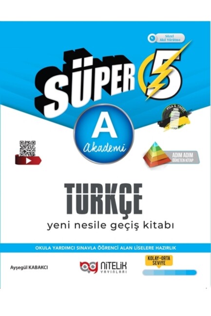 NİTELİK 5.Sınıf SÜPER TÜRKÇE Soru Bankası - A - NİTELİK YAYINLARI