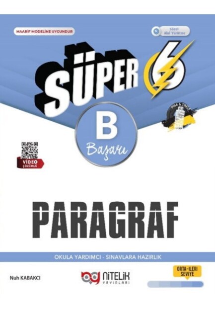 NİTELİK 6.Sınıf SÜPER PARAGRAF SORU BANKASI - B - NİTELİK YAYINLARI
