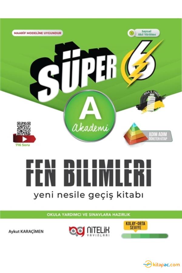 NİTELİK 6.SINIF YENİ NESİL SÜPER-A-FEN BİLİMLERİ SORU BANKASI - 1