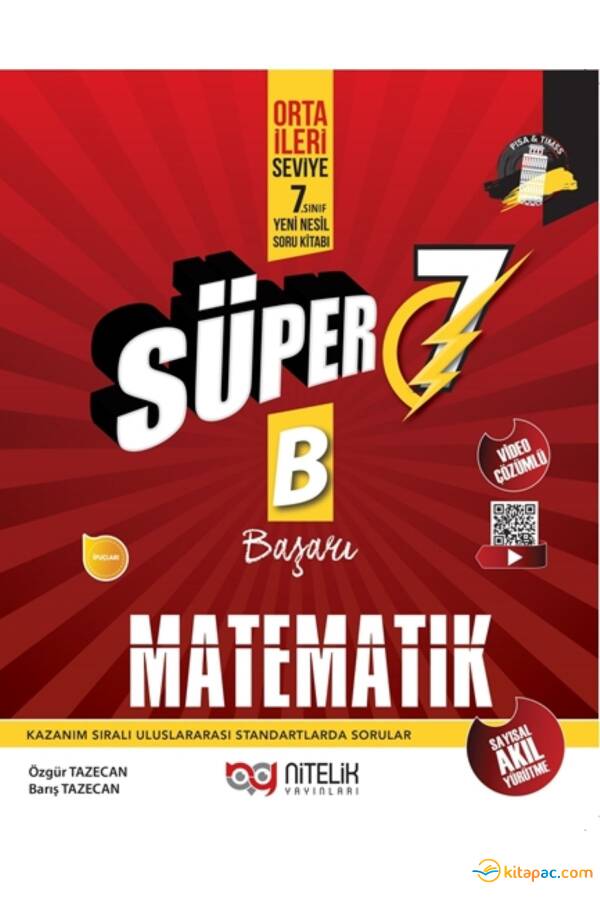 NİTELİK 7.SINIF SÜPER MATEMATİK Soru Kitabı - B - 1