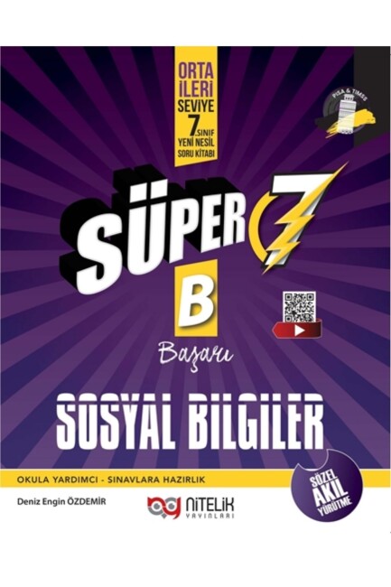 NİTELİK 7.Sınıf SÜPER SOSYAL BİLGİLER Soru Bankası - B - NİTELİK YAYINLARI
