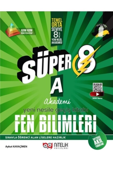 NİTELİK 8.Sınıf YENİ NESİL SÜPER FEN BİLİMLERİ Soru Bankası - A - NİTELİK YAYINLARI