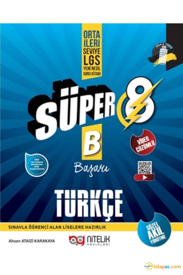NİTELİK 8.Sınıf YENİ NESİL SÜPER TÜRKÇE Soru Bankası - B - 1