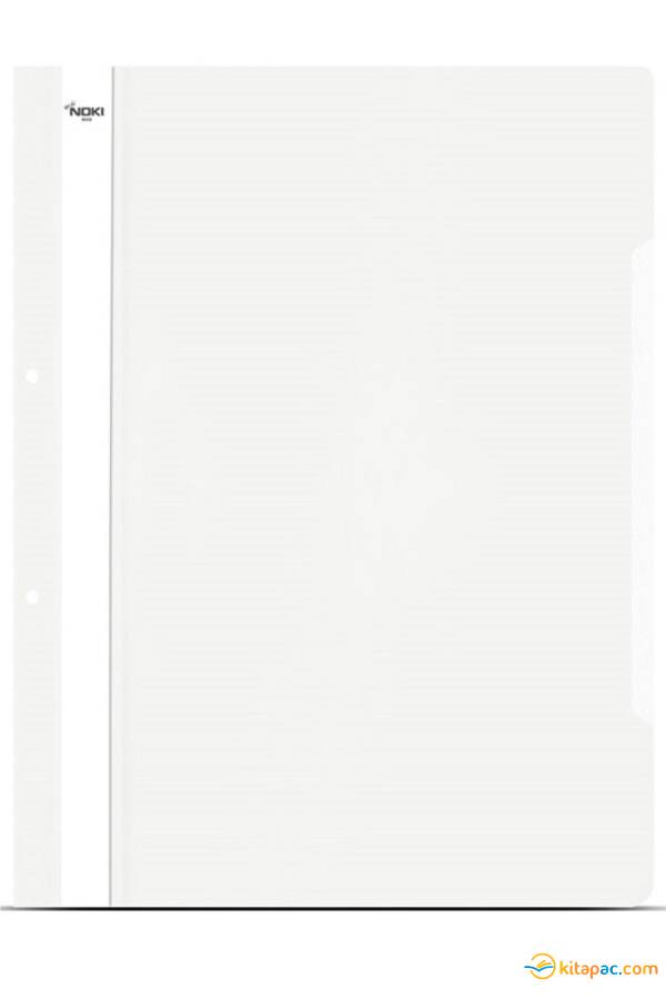 NOKİ PLASTİK ECO TELLİ DOSYA - BEYAZ - 1