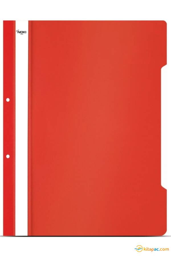 NOKİ PLASTİK ECO TELLİ DOSYA - KIRMIZI - 1