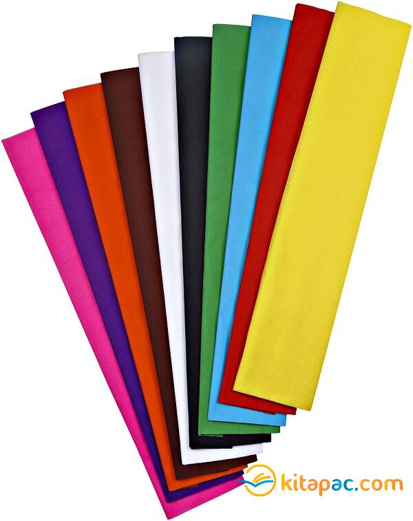 NOVA COLOR 50x200 KRAPON KAĞIDI 10 RENK KARIŞIK - 1