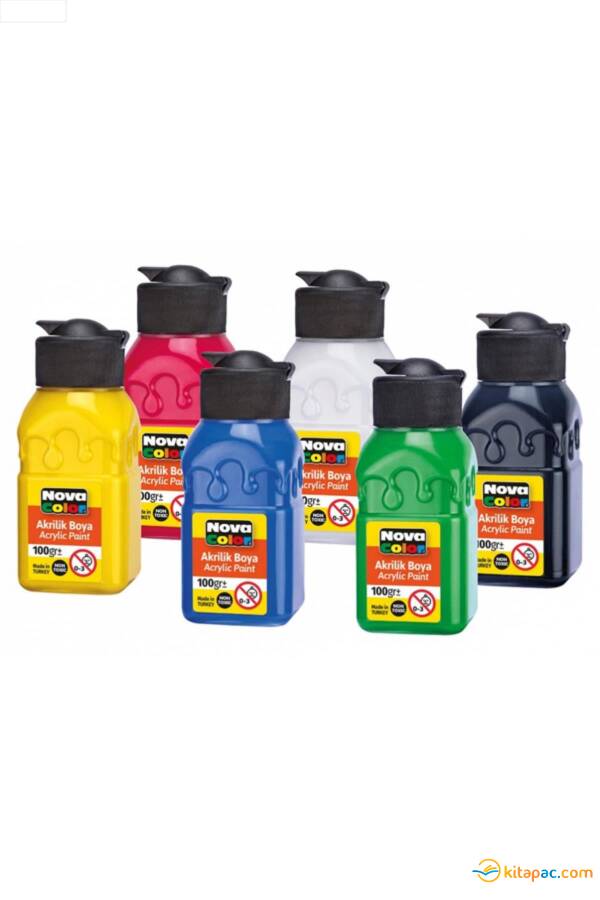 NOVA COLOR AKRİLİK BOYA 100 GR 6 RENK - 1