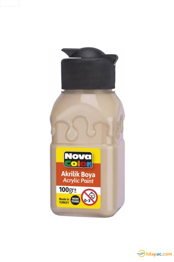 NOVA COLOR AKRİLİK BOYA ŞİŞE AÇIK TEN 100 CC - 1