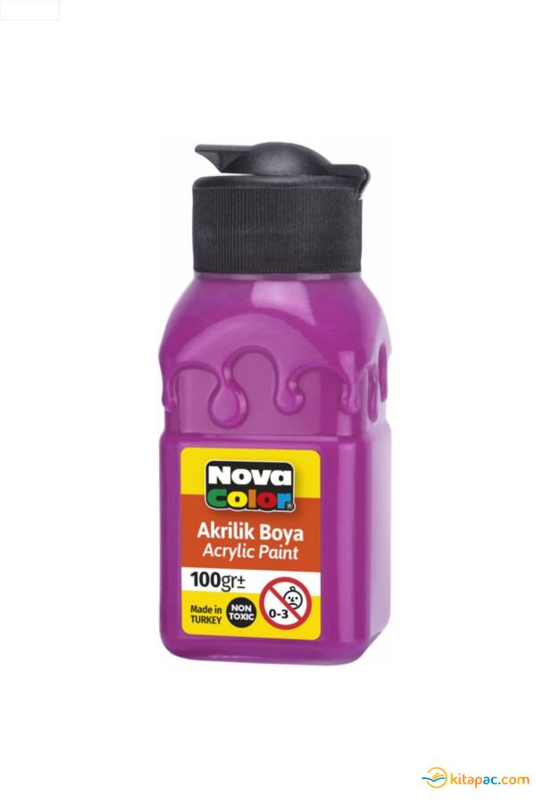 NOVA COLOR AKRİLİK BOYA ŞİŞE FUŞYA 100 CC - 1