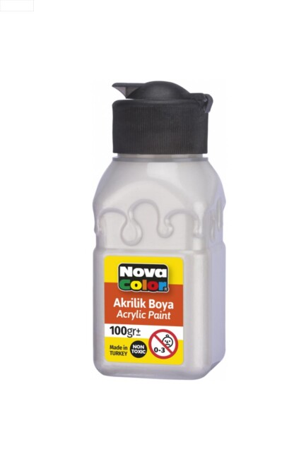 NOVA COLOR AKRİLİK BOYA ŞİŞE SEDEF 100 CC - NOVA COLOR