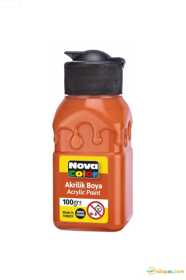NOVA COLOR AKRİLİK BOYA ŞİŞE TURUNCU 100 CC - 1