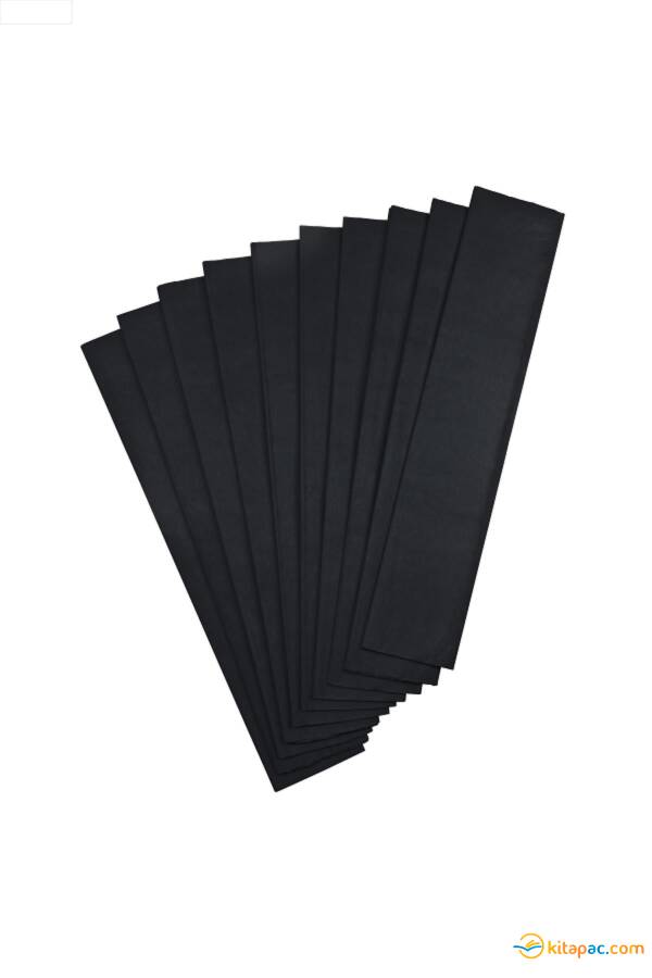 NOVA COLOR 50x200 KRAPON KAĞIDI - SİYAH - 1