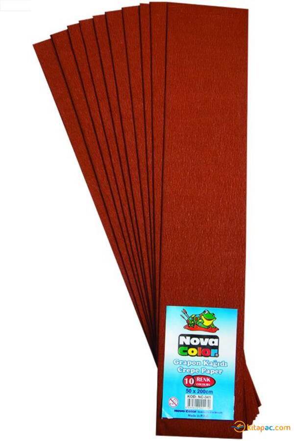 NOVA COLOR 50x200 KRAPON KAĞIDI - KAHVERENGİ - 1