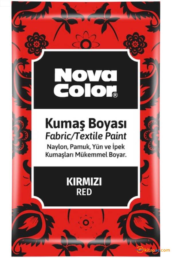 NOVA COLOR KUMAŞ BOYASI TOZ 12 gr Kırmızı - 1