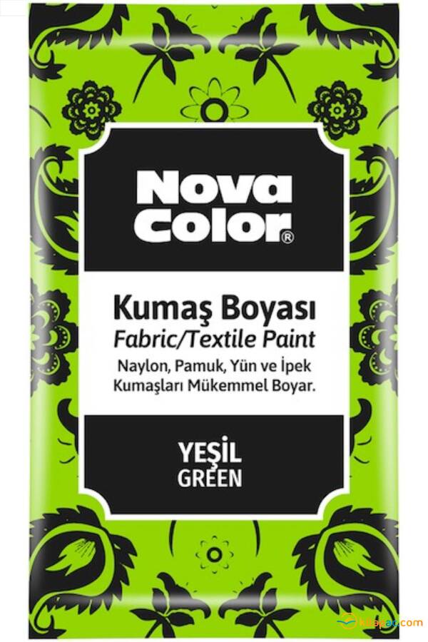 NOVA COLOR KUMAŞ BOYASI TOZ 12 gr Yeşil - 1